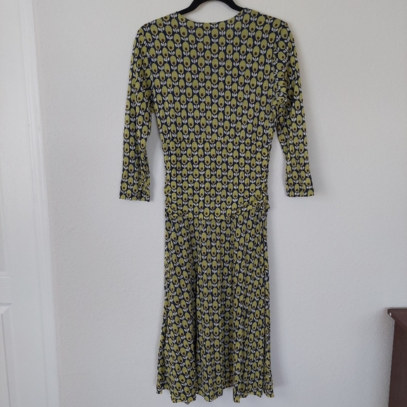 Boden Avocado Print Midi Dress Size 10R - Picture 5 of 9